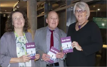  ??  ?? At the launch in Wexford Library: Imelda Carroll, Wexford Library; author Joe Neal; and Henneke Biewenga of Wexford Book Centre.