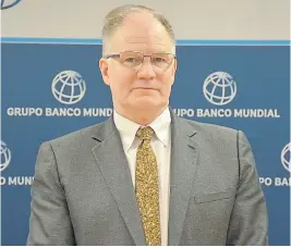  ?? Archivo ?? El economista jefe del Banco Mundial, William Maloney