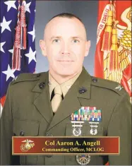  ?? Debbie Angell / Contribute­d photo ?? Col. Aaron Angell