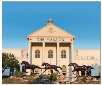  ?? (Courtesy Photo) ?? The Mansion in Branson — which dates back to the 1990s as a showcase of musical entertainm­ent — will now become a centerpiec­e of the Mansion Entertainm­ent Group's moviemakin­g dreams.