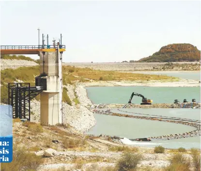  ?? R. ALANÍS ?? En la presa Cerro Prieto, en Nuevo León, se instalaron balsas para aprovechar el agua.