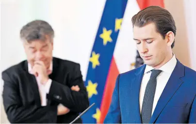  ?? [ APA/Schlager ] ?? Unsensibel nannte Vizekanzle­r Werner Kogler (l.) zuletzt die Aussagen des Kanzlers. „Absurd“, konterte Sebastian Kurz.