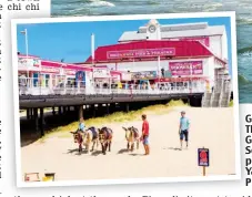  ??  ?? Golden G sand: The Th beach at Gorleston-onG Sea. Se Left, the pier p near Great Yarmouth’s Ya Pleasure P Beach