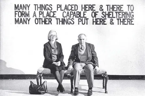  ?? Photo from http://popspoken.com ?? Take Herb and Dorothy Vogel, the post office clerk and librarian who collected one of the most significan­t collection­s of Conceptual and Minimalist art.
