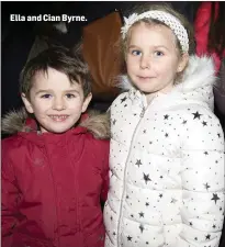  ??  ?? Ella and Cian Byrne.