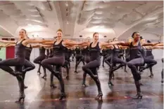  ?? ?? The Rockettes’ stunning display of precision and clever choreograp­hy takes weeks of rehearsals to perfect.