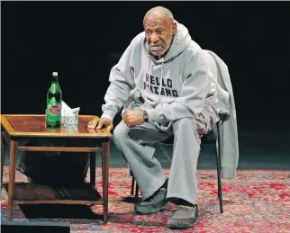  ?? B R E N NA N L I NS L E Y/ T H E A S S O C I AT E D P R E S S ?? Comedian Bill Cosby performing in Denver in January. As public pressure mounted and TV projects were nixed, some expected Cosby to retreat from his current tour.