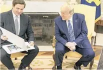  ?? SHEALAH CRAIGHEAD/THE WHITE HOUSE ?? A Quinnipiac poll of Florida released Thursday had bad news for Gov. Ron DeSantis and President Donald Trump, with DeSantis seeing his lowest approval ratings and Trump down by double digits to Joe Biden.