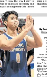  ?? MEDIA —UAAP ?? Shaun Ildefonso’s prayers have been answered.