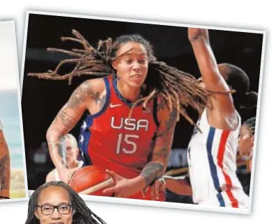  ?? // INSTAGRAM ?? CASADA EN DOS OCASIONES
Griner se casó en 2018 con Cherelle Watson (izq). La jugadora de baloncesto ha ganado dos oros olímpicos con EE.UU.