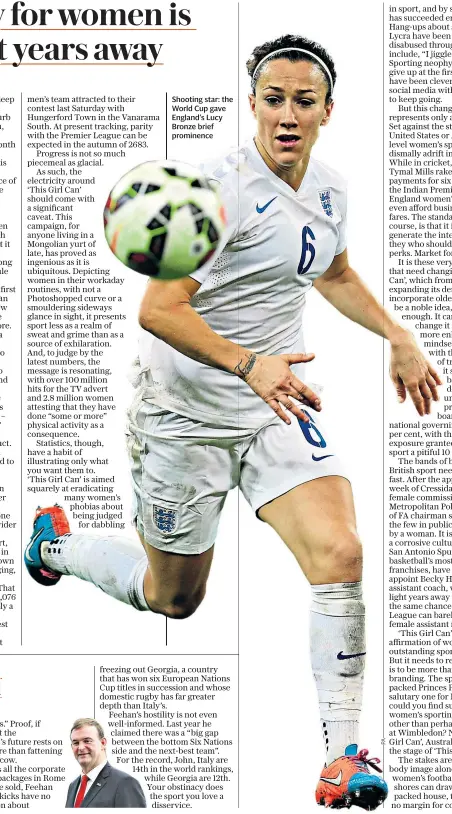  ??  ?? Shooting star: the World Cup gave England’s Lucy Bronze brief prominence