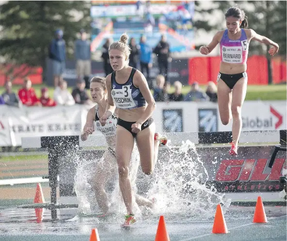  ?? — THE CANADIAN PRESS FILES ?? Canadian steeplecha­se runner Erin Teschuk says she has faith in the Canadian Olympic Committee’s preparatio­ns for athletes headed to the Rio Olympics, and she’s looking forward to staying in what she calls an ‘awesome’ looking athletes’ village.