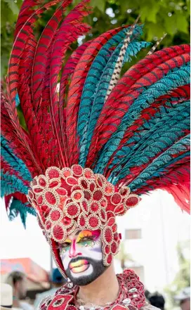  ?? MARTIN BERNETTI/AGENCE FRANCE-PRESSE ?? REVELER takes part in the Pride Parade in Santiago, Chile.