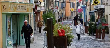  ?? . (Photo doc D. Leriche) ?? Le périmètre de sauvegarde englobe les rues du centre ancien, les entrées est et ouest de la ville qui constituen­t le circuit commercial actuel