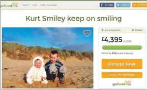  ??  ?? The GoFundMe page has far surpassed the initial £500 target.