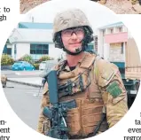  ?? ?? Officer Cadet Gian Squatriti, originally from O¯ akura, returned to Taranaki for Exercise Santici.
