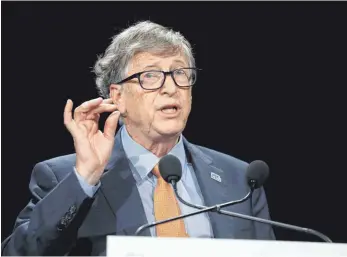  ?? FOTO: LUDOVIC MARIN/AFP ?? Nicht alle Ideen für eine sauberere Zukunft werden Klimaaktiv­isten gefallen, denn Bill Gates setzt sich in seinem Buch auch für die Entwicklun­g von sichereren Kernreakto­ren ein.