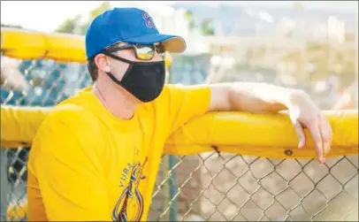  ?? Courtesy photo ?? Part of the Gold Sox 2020 safety protocol was to wear masks in the dugout.