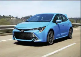  ??  ?? The Corolla Hatchback comes in two flavors, the XE and the XSE.