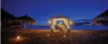  ??  ?? Many resorts on St. Lucia can arrange a private dinner for two on the beach.