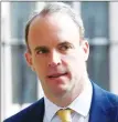  ??  ?? Britain’s Secretary of State for Foreign affairs Dominic Raab