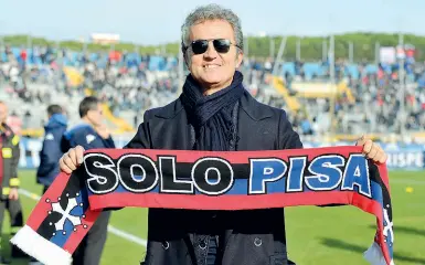  ??  ?? Giuseppe Corrado neo presidente del Pisa Calcio, dopo un’estenuante trattativa con la famiglia Petroni