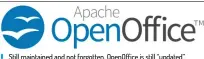  ?? Credit: The Apache Software Foundation ?? Still maintained and not forgotten, Openoffice is still “updated”.