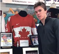  ?? PETERBOROU­GH AND DISTRICT SPORTS HALL OF FAME ?? Connor McDavid visited the Peterborou­gh and District Sports Hall of Fame when his Erie Otters played the Petes on Jan. 29, 2015. He was definitely an exceptiona­l talent in his OHL days.