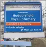  ??  ?? NO EMERGENCY: Up to 30 per cent of visitors to Huddersfie­ld’s A&amp;E do not need to be there.