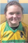  ??  ?? Lile Ashley netted both goals for Runcorn Linnets Ladies in their narrow loss to Stockport County Developmen­t Ladies on Sunday.