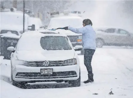  ?? GARY C. KLEIN/ USA TODAY NETWORK ?? Driving snow and wind chills wracked Sheboygan, Wis., and states across the northern U. S.