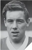  ??  ?? Former Dons striker Tommy Morrison during his playing days at Pittodrie in the mid-1960s.