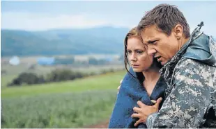  ??  ?? WIND BEATEN: Jeremy Renner and Elizabeth Olsen star in the thriller ‘Wind River’