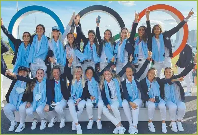  ?? COMITE OLIMPICO ARGENTINO ?? SUEÑOS. La selección nacional femenina de hóckey sobre césped, siempre candidata a medalla.