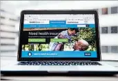  ?? ANDREW HARNIK/AP ?? More than 9 million people in 39 states used the HealthCare.gov website to sign up health care coverage this year.