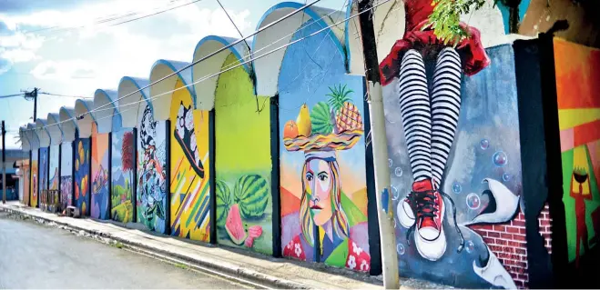  ?? ABEL UREÑA ?? El proyecto, que además incluyó el concurso “Murales Ciudad, Corazón de la Patria”, y que motivó a diversos artistas a plasmar sus obras en las paredes.