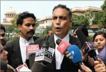  ?? PICTURE: AFP/AFRICAN NEWS AGENCY (ANA) ?? Indian defence lawyer AP Singh, for the men accused of gang-raping and murdering a woman, outside court.