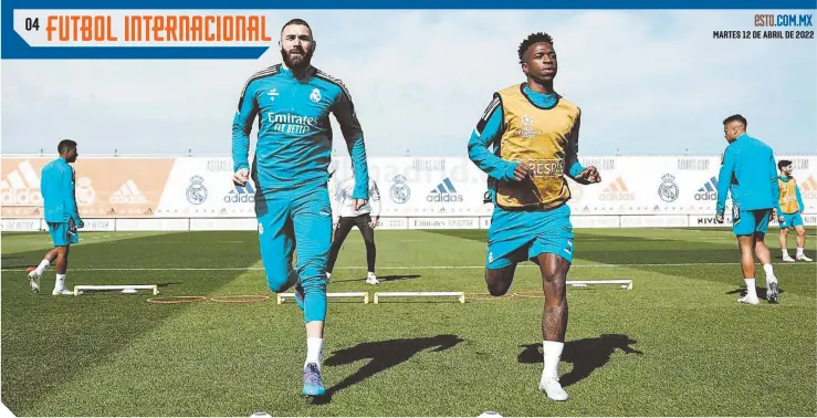  ?? FOTO: realmadrid.com ?? Karim Benzema llega enrachado tras anotar 37 goles en 37 partidos entre todas las competicio­nes, e impulsado por su complicida­d con Vinícius Junior.