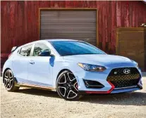  ?? DEREK McNAUGHTON/DRIVING ?? The Hyundai Veloster N has real zip.