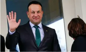  ?? Elizabeth Frantz/Reuters ?? Varadkar, pictured in Washington this year, had a glamorous image overseas. Photograph: