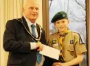  ??  ?? Adam Tivey from 1st Earley BP Scouts