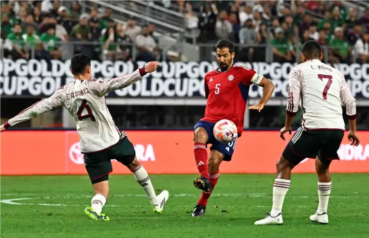  ?? AFP ?? Celso Borges jugó su último partido con la Selección Nacional el 8 de julio del 2023, en la derrota ante México, 2 a 0, por la Copa Oro.