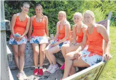  ?? FOTO: TC SIGMARINGE­N ?? Die erste Mannschaft des TC Sigmaringe­n (von links): Julia Geyer, Aleen Schwenold, Denise Reisch, Larissa Roth, Cornelia Geyer.