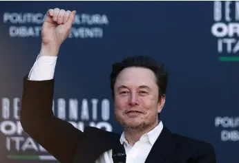  ?? Reuters ?? Chief executive Elon Musk has announced a more than 10 per cent cut to Tesla’s workforce