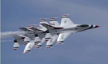  ?? ?? US air force planes at Naval Base Ventura county, where Zhao worked. Photograph: Scott Mitchell/Zuma Press Wire/Rex/Shuttersto­ck