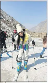  ?? Picture: WANSHIKA KUMAR ?? An unforgetfu­l experience skiing in the snow.