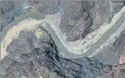  ?? REUTERS ?? A satellite image with a view of road constructi­on near the Line of Actual Control (LAC) in Galwan Valley.