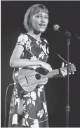  ?? BRUCE KLUCKHOHN, AP ?? Ukelele player Grace VanderWaal sings with a husky voice.