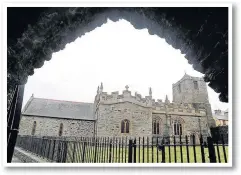  ??  ?? St Cybi’s church in Holyhead was burgaled and money from the collection tins stolen by heartless thieves