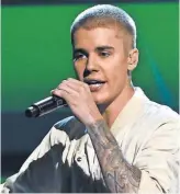  ?? CHRIS PIZZELLO, AP ?? Justin Bieber is recognized for Purpose and Love Yourself.